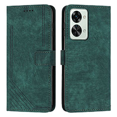 Coque Portefeuille Livre Cuir Etui Clapet Y07X pour OnePlus Nord 2T 5G Vert