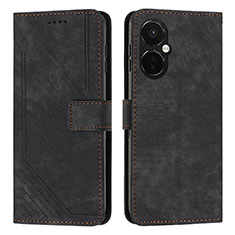 Coque Portefeuille Livre Cuir Etui Clapet Y07X pour OnePlus Nord CE 3 5G Noir