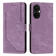 Coque Portefeuille Livre Cuir Etui Clapet Y07X pour OnePlus Nord CE 3 Lite 5G Violet