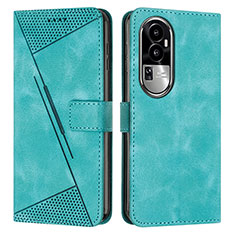 Coque Portefeuille Livre Cuir Etui Clapet Y07X pour Oppo Reno10 Pro+ Plus 5G Vert