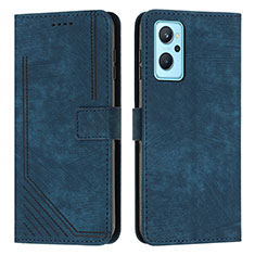 Coque Portefeuille Livre Cuir Etui Clapet Y07X pour Realme 10 5G Bleu