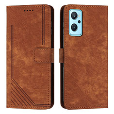 Coque Portefeuille Livre Cuir Etui Clapet Y07X pour Realme 10 5G Marron