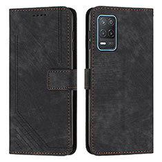 Coque Portefeuille Livre Cuir Etui Clapet Y07X pour Realme 9 5G India Noir