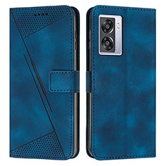 Coque Portefeuille Livre Cuir Etui Clapet Y07X pour Realme Narzo 50 5G Bleu