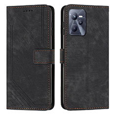 Coque Portefeuille Livre Cuir Etui Clapet Y07X pour Realme Narzo 50A Prime Noir