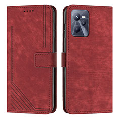 Coque Portefeuille Livre Cuir Etui Clapet Y07X pour Realme Narzo 50A Prime Rouge