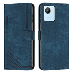 Coque Portefeuille Livre Cuir Etui Clapet Y07X pour Realme Narzo 50i Prime Bleu