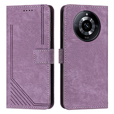 Coque Portefeuille Livre Cuir Etui Clapet Y07X pour Realme Narzo 60 Pro 5G Violet