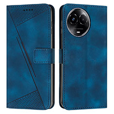 Coque Portefeuille Livre Cuir Etui Clapet Y07X pour Realme V50 5G Bleu