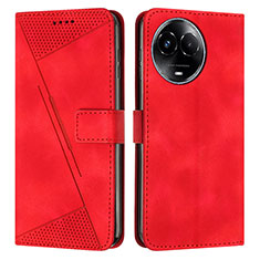 Coque Portefeuille Livre Cuir Etui Clapet Y07X pour Realme V50 5G Rouge