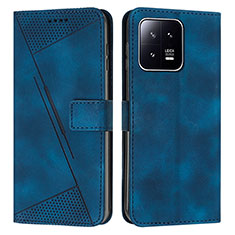 Coque Portefeuille Livre Cuir Etui Clapet Y07X pour Xiaomi Mi 13 5G Bleu