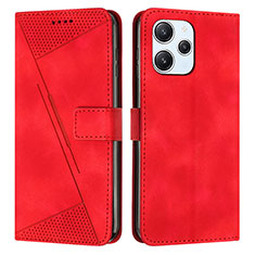 Coque Portefeuille Livre Cuir Etui Clapet Y07X pour Xiaomi Redmi 12 4G Rouge