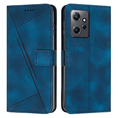 Coque Portefeuille Livre Cuir Etui Clapet Y07X pour Xiaomi Redmi Note 12 4G Bleu