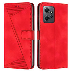 Coque Portefeuille Livre Cuir Etui Clapet Y07X pour Xiaomi Redmi Note 12 4G Rouge