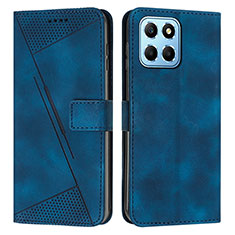 Coque Portefeuille Livre Cuir Etui Clapet Y08X pour Huawei Honor 70 Lite 5G Bleu