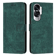 Coque Portefeuille Livre Cuir Etui Clapet Y08X pour Huawei Honor 90 Lite 5G Vert