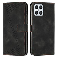 Coque Portefeuille Livre Cuir Etui Clapet Y08X pour Huawei Honor X8 4G Noir