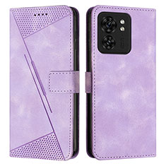 Coque Portefeuille Livre Cuir Etui Clapet Y08X pour Motorola Moto Edge (2023) 5G Violet