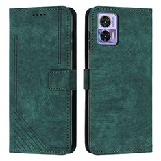 Coque Portefeuille Livre Cuir Etui Clapet Y08X pour Motorola Moto Edge 30 Neo 5G Vert