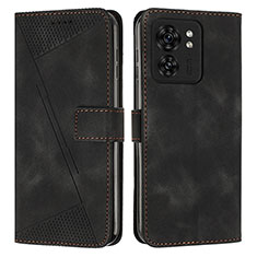 Coque Portefeuille Livre Cuir Etui Clapet Y08X pour Motorola Moto Edge 40 5G Noir