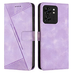 Coque Portefeuille Livre Cuir Etui Clapet Y08X pour Motorola Moto Edge 40 5G Violet