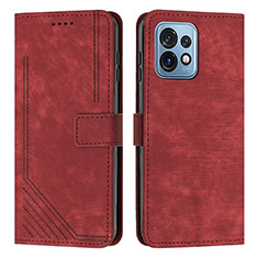 Coque Portefeuille Livre Cuir Etui Clapet Y08X pour Motorola Moto Edge Plus (2023) 5G Rouge