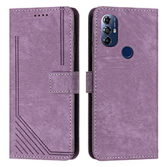 Coque Portefeuille Livre Cuir Etui Clapet Y08X pour Motorola Moto G Play Gen 2 Violet