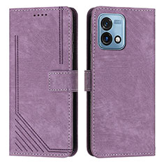 Coque Portefeuille Livre Cuir Etui Clapet Y08X pour Motorola Moto G Stylus (2023) 5G Violet