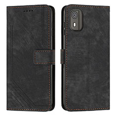 Coque Portefeuille Livre Cuir Etui Clapet Y08X pour Nokia C02 Noir