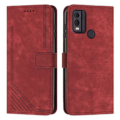 Coque Portefeuille Livre Cuir Etui Clapet Y08X pour Nokia C22 Rouge