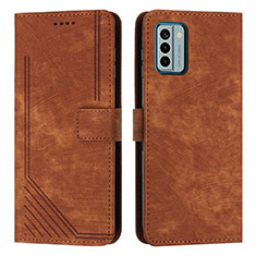 Coque Portefeuille Livre Cuir Etui Clapet Y08X pour Nokia G22 Marron