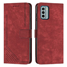 Coque Portefeuille Livre Cuir Etui Clapet Y08X pour Nokia G22 Rouge