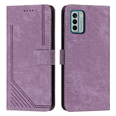 Coque Portefeuille Livre Cuir Etui Clapet Y08X pour Nokia G22 Violet