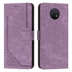 Coque Portefeuille Livre Cuir Etui Clapet Y08X pour Nokia G30 Violet