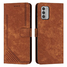 Coque Portefeuille Livre Cuir Etui Clapet Y08X pour Nokia G310 5G Marron