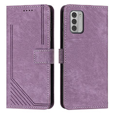 Coque Portefeuille Livre Cuir Etui Clapet Y08X pour Nokia G310 5G Violet