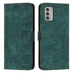 Coque Portefeuille Livre Cuir Etui Clapet Y08X pour Nokia G42 5G Vert