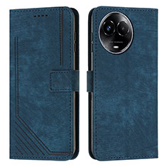 Coque Portefeuille Livre Cuir Etui Clapet Y08X pour Realme V50 5G Bleu