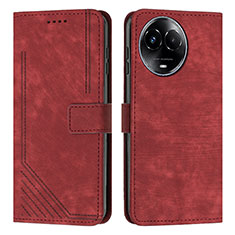 Coque Portefeuille Livre Cuir Etui Clapet Y08X pour Realme V50s 5G Rouge