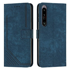 Coque Portefeuille Livre Cuir Etui Clapet Y08X pour Sony Xperia 1 IV Bleu