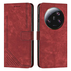 Coque Portefeuille Livre Cuir Etui Clapet Y08X pour Xiaomi Mi 13 Ultra 5G Rouge