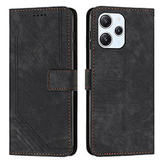 Coque Portefeuille Livre Cuir Etui Clapet Y08X pour Xiaomi Redmi 12 4G Noir