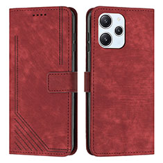 Coque Portefeuille Livre Cuir Etui Clapet Y08X pour Xiaomi Redmi 12 4G Rouge