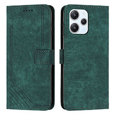 Coque Portefeuille Livre Cuir Etui Clapet Y08X pour Xiaomi Redmi 12 4G Vert