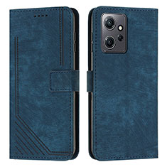 Coque Portefeuille Livre Cuir Etui Clapet Y08X pour Xiaomi Redmi Note 12 4G Bleu