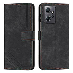 Coque Portefeuille Livre Cuir Etui Clapet Y08X pour Xiaomi Redmi Note 12 4G Noir