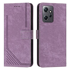 Coque Portefeuille Livre Cuir Etui Clapet Y08X pour Xiaomi Redmi Note 12 4G Violet