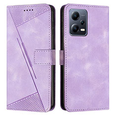 Coque Portefeuille Livre Cuir Etui Clapet Y08X pour Xiaomi Redmi Note 12 Pro+ Plus 5G Violet