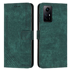 Coque Portefeuille Livre Cuir Etui Clapet Y08X pour Xiaomi Redmi Note 12S Vert