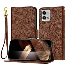 Coque Portefeuille Livre Cuir Etui Clapet Y09X pour Motorola Moto G Stylus (2023) 4G Marron